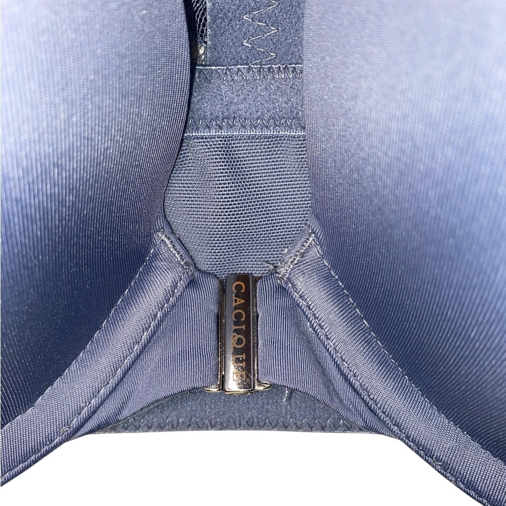 CACIQUE Intimates “Boost Plunge” Front Closure Racerback Bra NWOT Slate Blue 44D - Picture 3 of 8